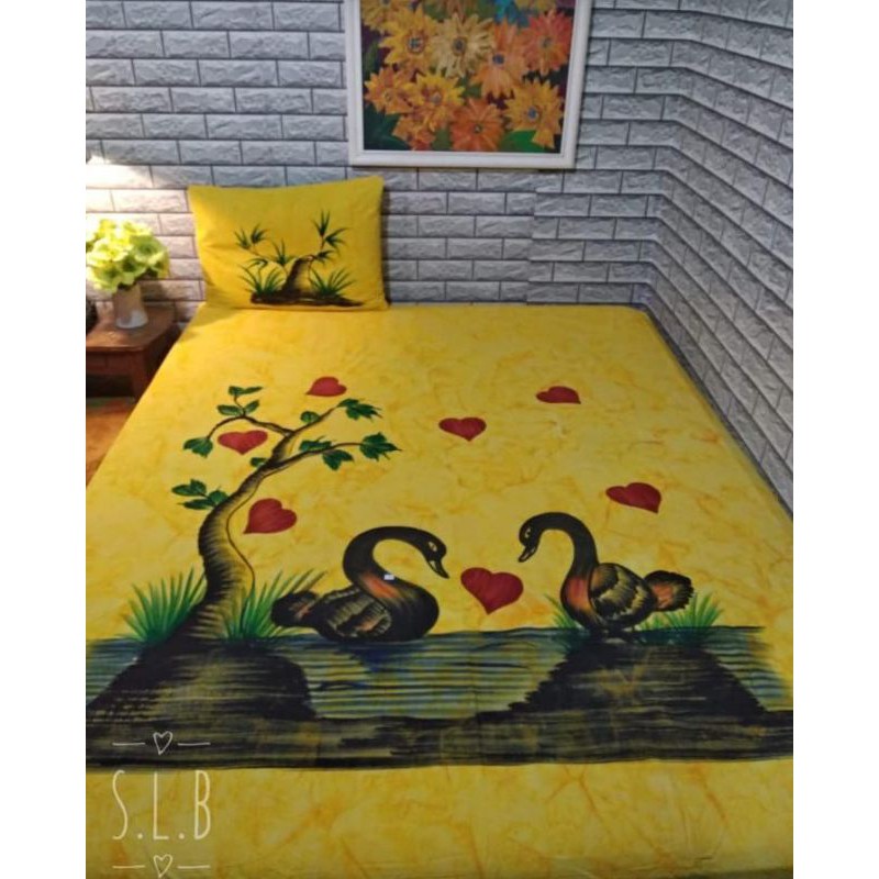 Sprei Lukis Bali UK 200 Custom (Pilih Motif Dan Warna)