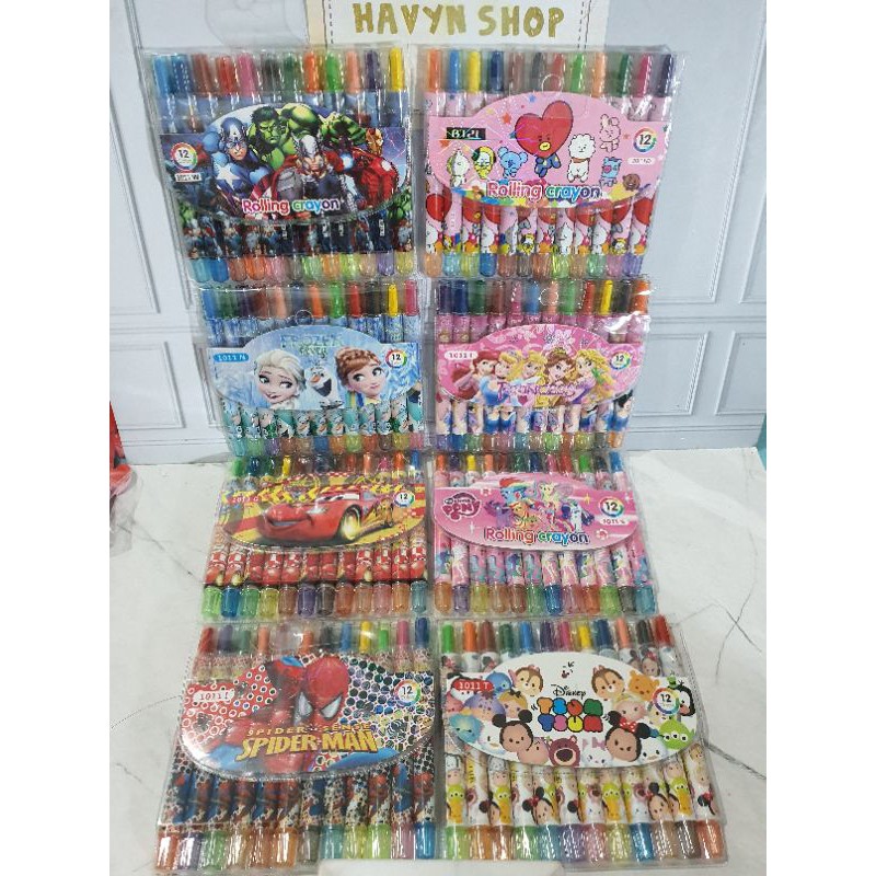 crayon putar/rolling crayon/oil pastel/Krayon putar PENDEK-1