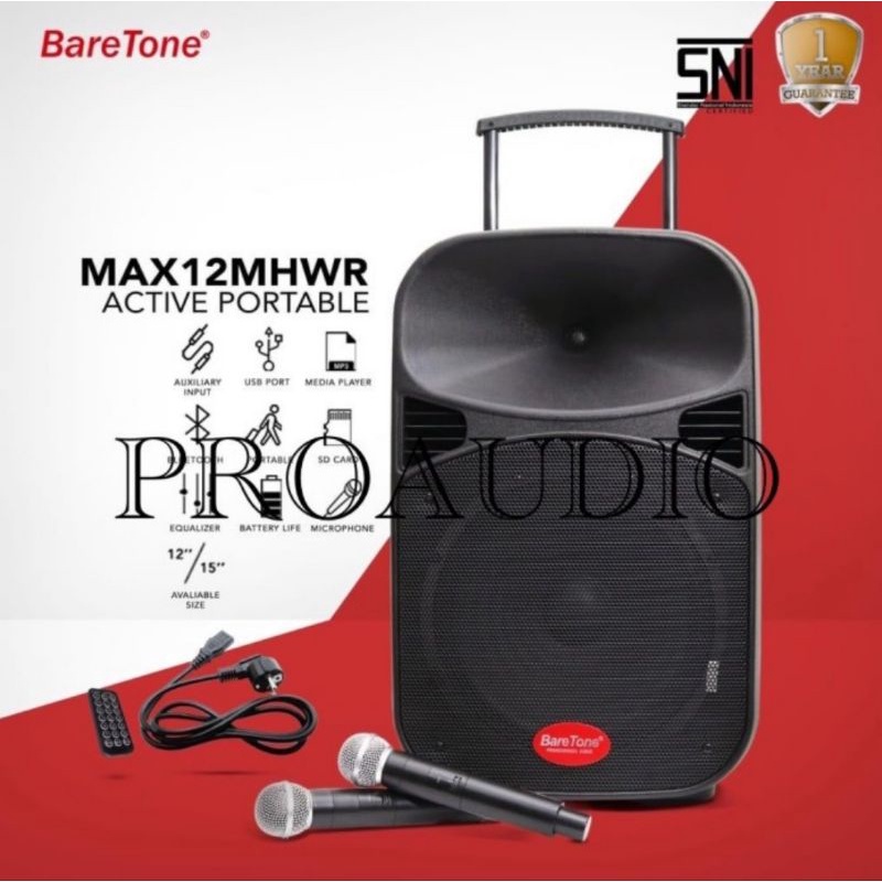 Portable Wireless Baretone Max 12 MHWR Max 12MHWR Original