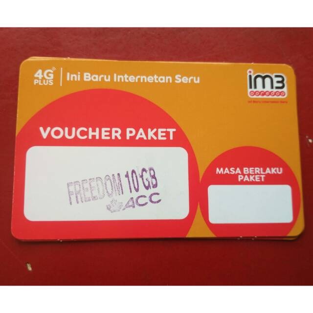 Voucher Indosat Freedom 10 GB