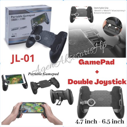 Gamepad Mobile Phone Game Pad HP with Lock Dudukan HP Gamer iOs Android 4.5 - 6.5 inchi