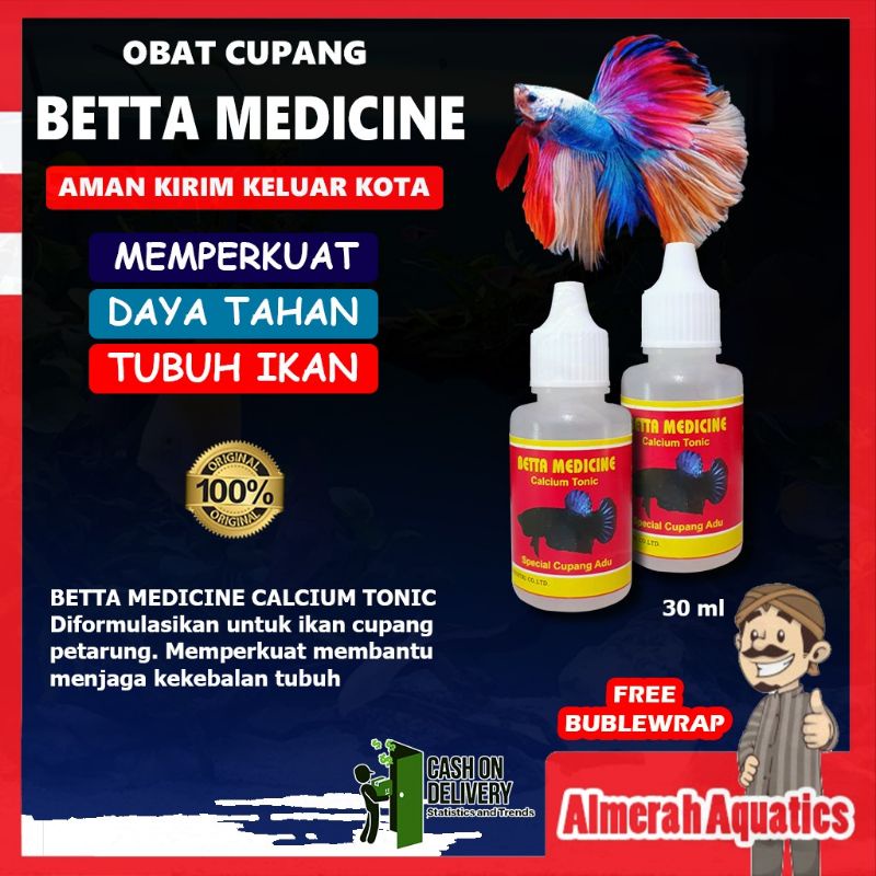 Obat ikan Cupang hias cupang adu putih betta medicine