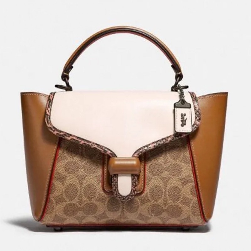 [READY STOCK] COACH COURIER CARRYALL CATFISH HANDBAG (3791) - BROWN