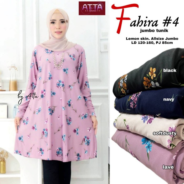 NEW FAHIRA#4 BLOUSE TUNIK WANITA ATASAN LEMONSKIN LD 120-160CM