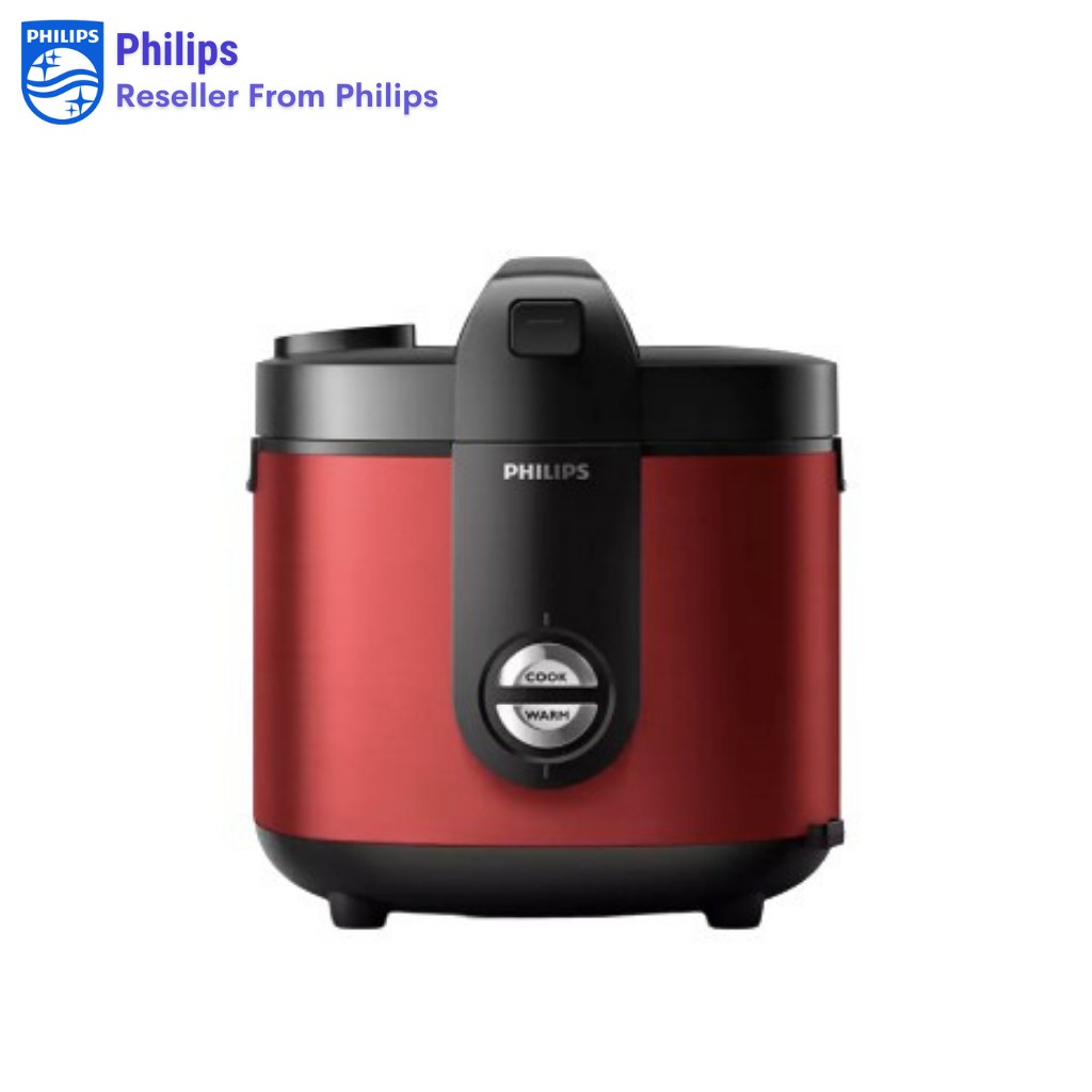 Mejikom Philips Rice Cooker HD3138/32 Viva Collection-Merah | Garansi 2 Tahun | Original