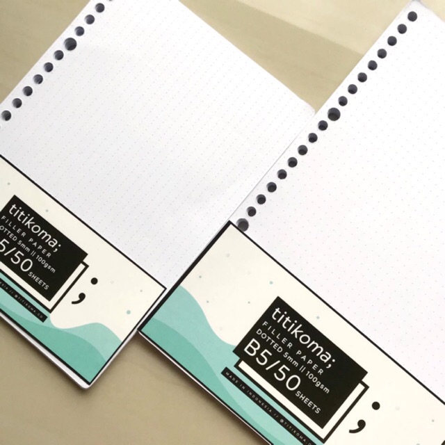 

A5 Grid and Dot Paper | Binder Filler | Kertas Binder