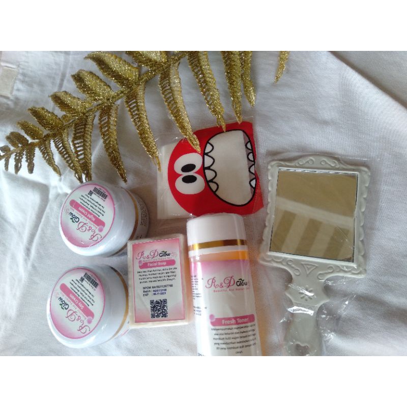 R&D GLOW gratis Kapas dan Cermin