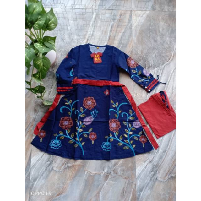 Gamis Anak KEKE size 1 GM SR 181904 navy