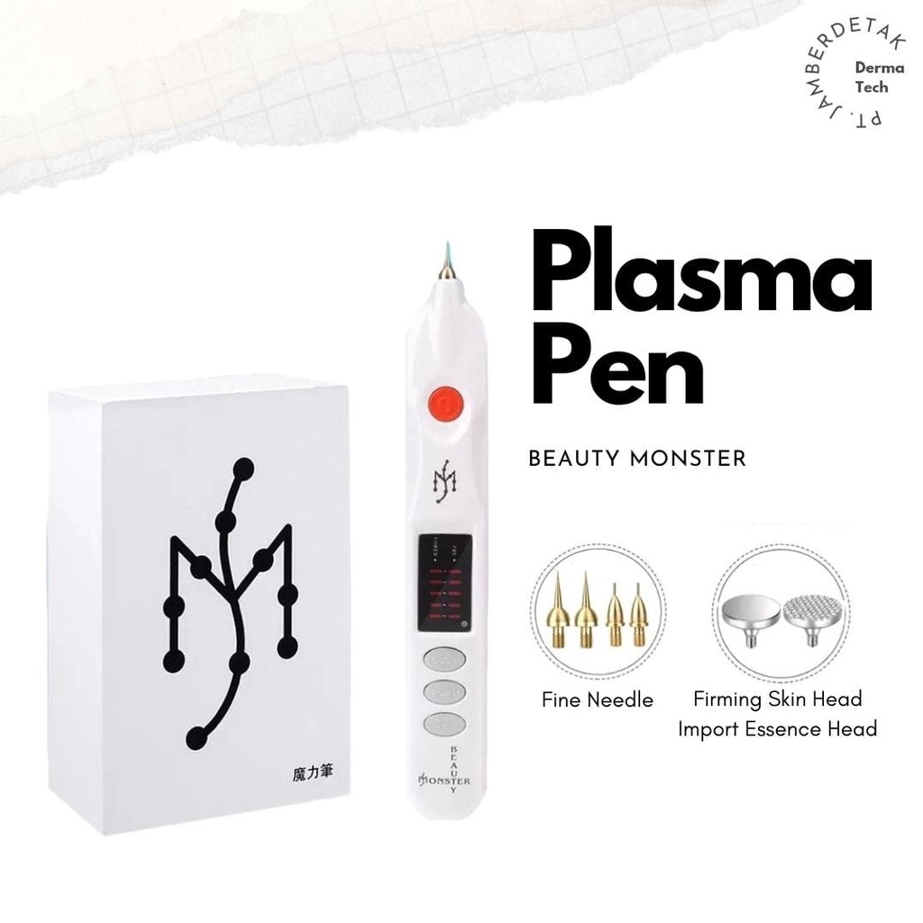 Beauty monster plasma pen alat laser penghilang flek kutil tai lalat melasma