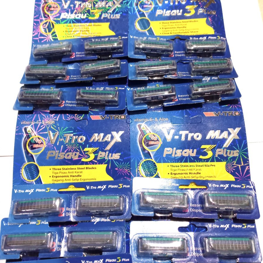 PISAU CUKUR V-TRO MAX 3 PER 1 PCS