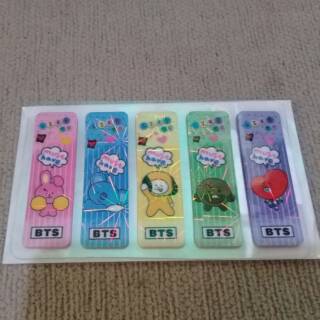 Stiker Kertas Pembatas Buku  Gambar  Kartun Kpop BTS  bt21 