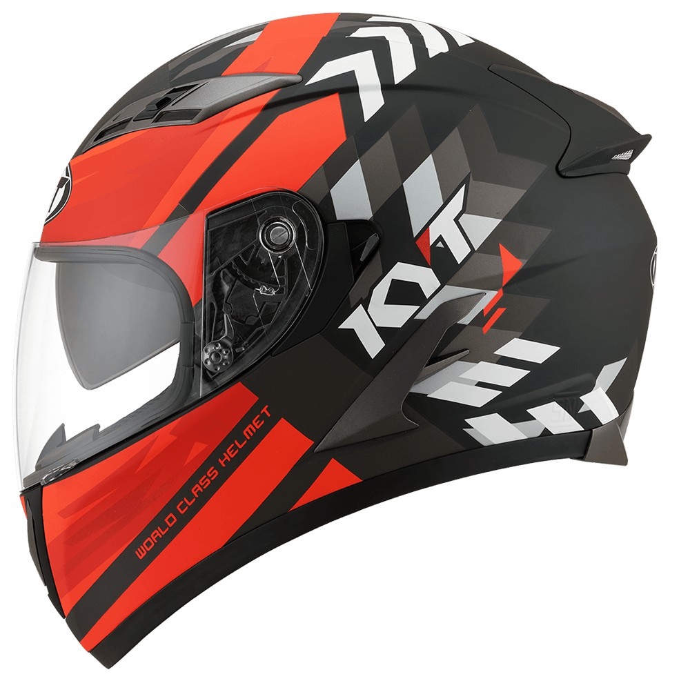 Helm KYT Falcon 2 Flow Black Matt/Red Fluo Shopee Indonesia