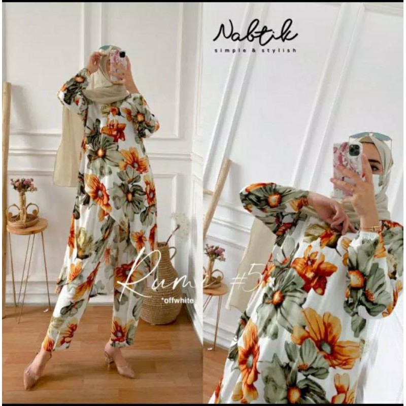 Rumi Voll.5 original by NABTIK termurah setelan rayon motif