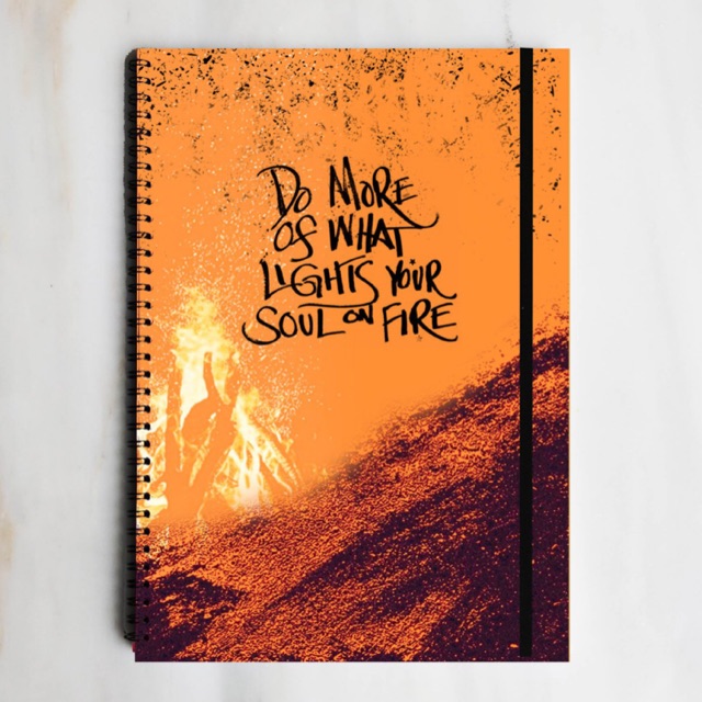

SOULFIRE Spiral Ruled Notebook Diary Journal Office School Supplies Buku Tulis