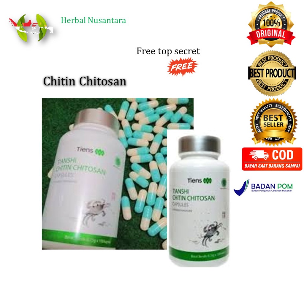 [COD] CHITIN CHITOSAN TIENS | PELANGSING BADAN AMPUH | ORIGINAL TIANSHI | ASLI TIENS