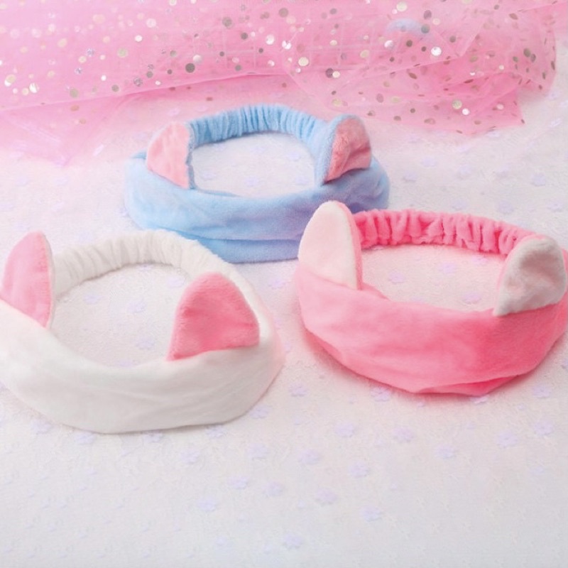 Bando Masker Kucing / Bandana Masker Kucing / Headband Kucing