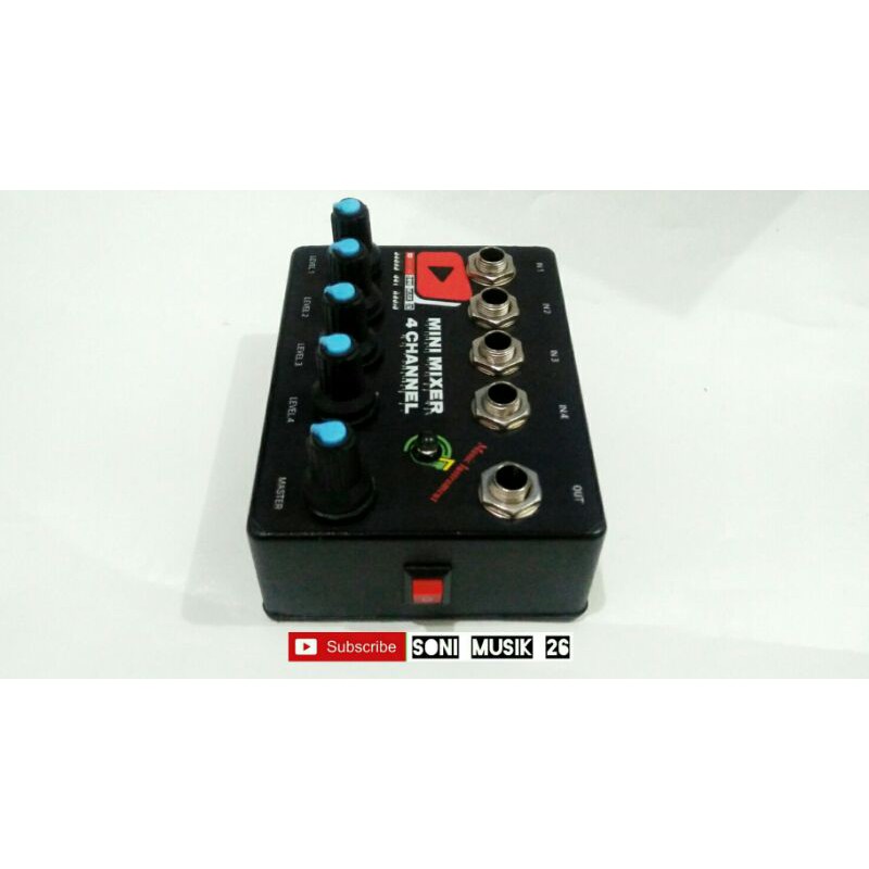 Mini mixer 4 Channel 2 Output 12v