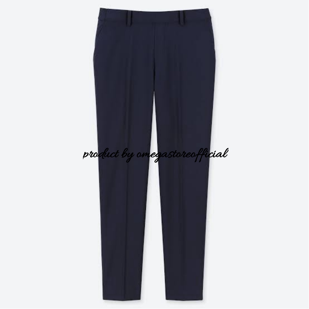 OMEGA - Celana Bahan Formal Kuliahan Dasar Slim Fit Panjang Pria