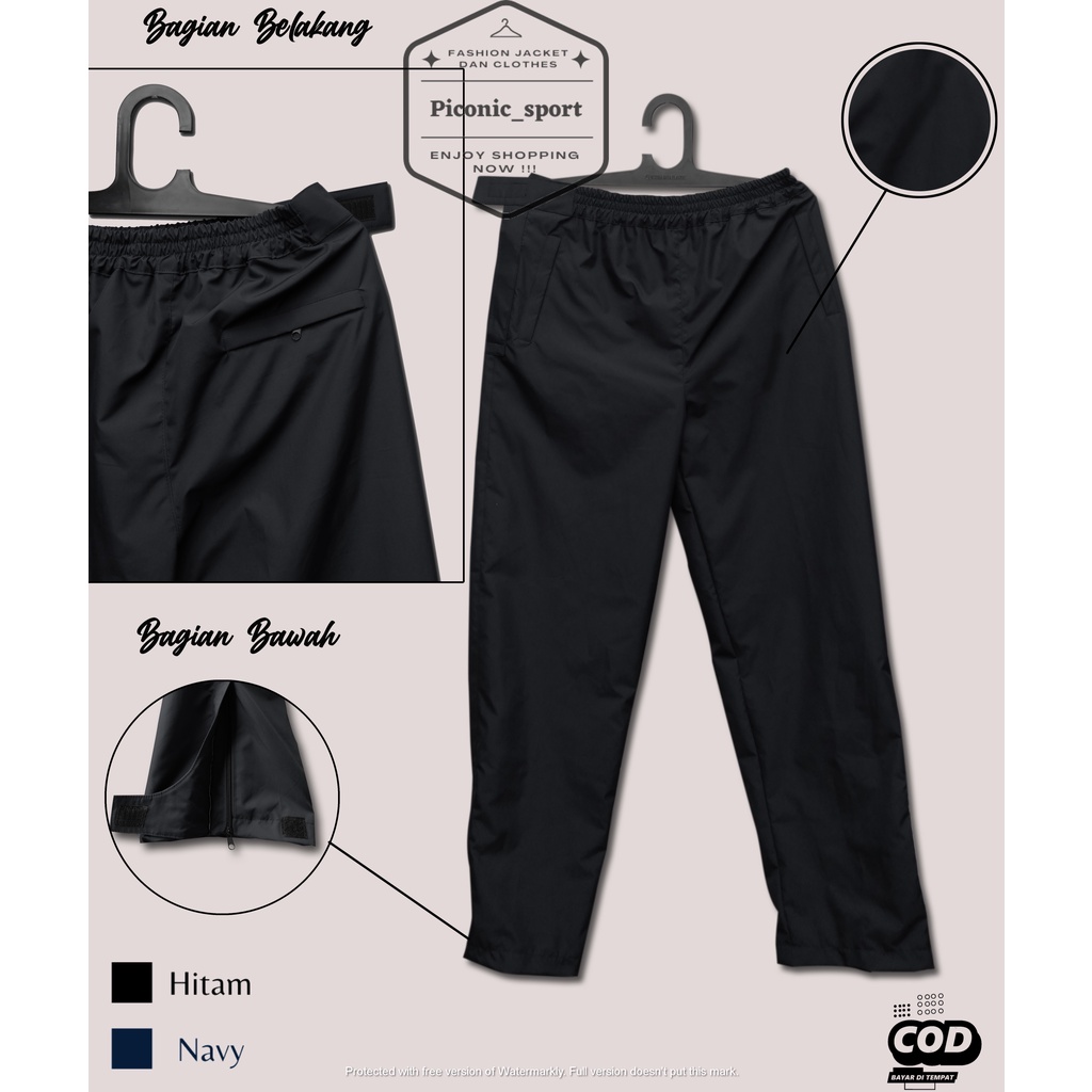 Celana Training Olahraga Pria | Training Parasut Waterproof