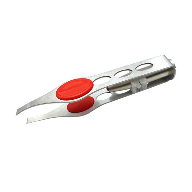 Zzz Pinset Stainless Steel Dengan Lampu LED