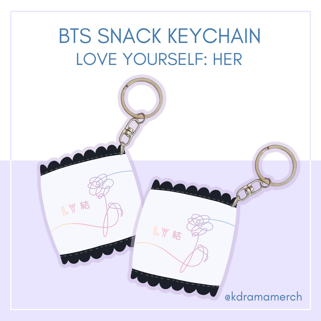 BTS LOVE YOURSELF: HER ALBUM SNACK KEYCHAIN / BTS KPOP  / KPOP / KOREA FANKIT / KPOP MERCHANDISE / K