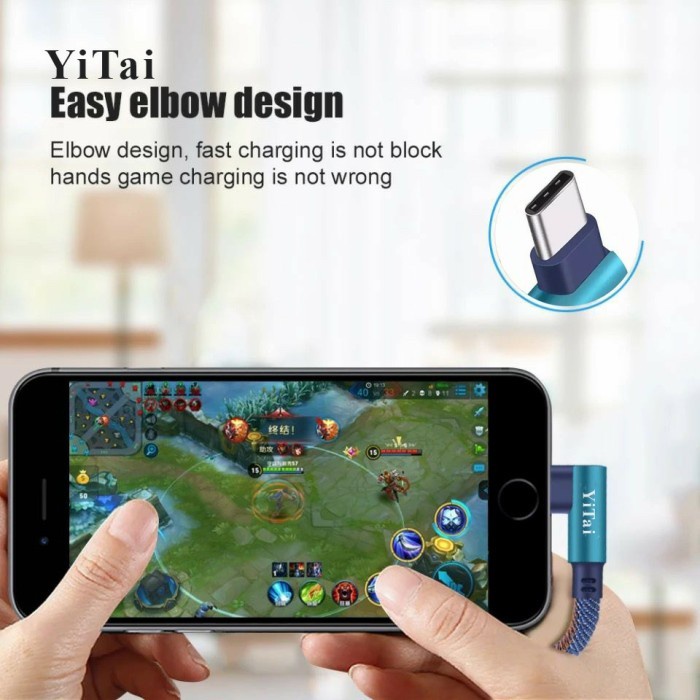 KABEL DATA GAMING DENIM YI TAI TYPE C YGC-100 FAST CHARGING - SC