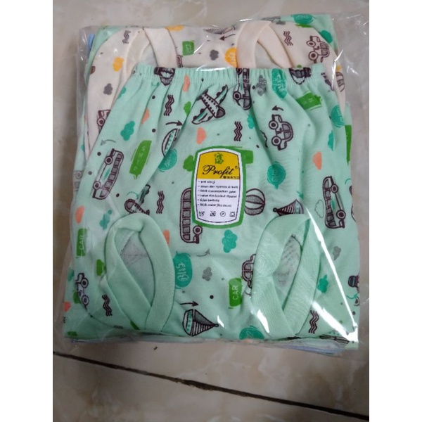 (18 Pcs)/9 Stel Baju Bayi /Paket Baju Bayi Newborn Motif Sablon