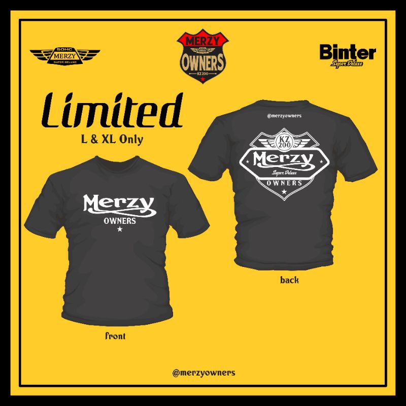 Kaos Merzy Owners Kawasaki Binter Merzy KZ200 Limited 2022