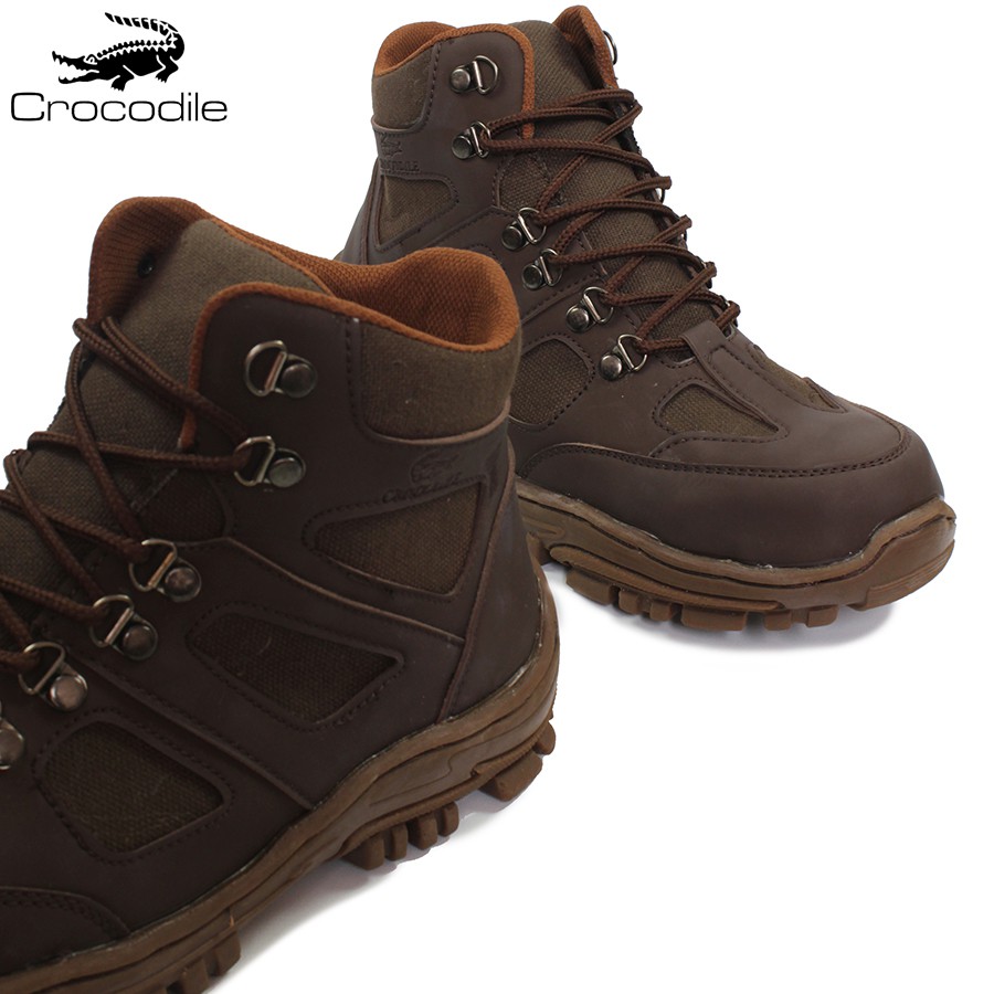 SM88 - Sepatu Pria Crocodile Endure PDL Coklat Boots Safety Hiking Outdoor Tracking Kerja Bots Cowo