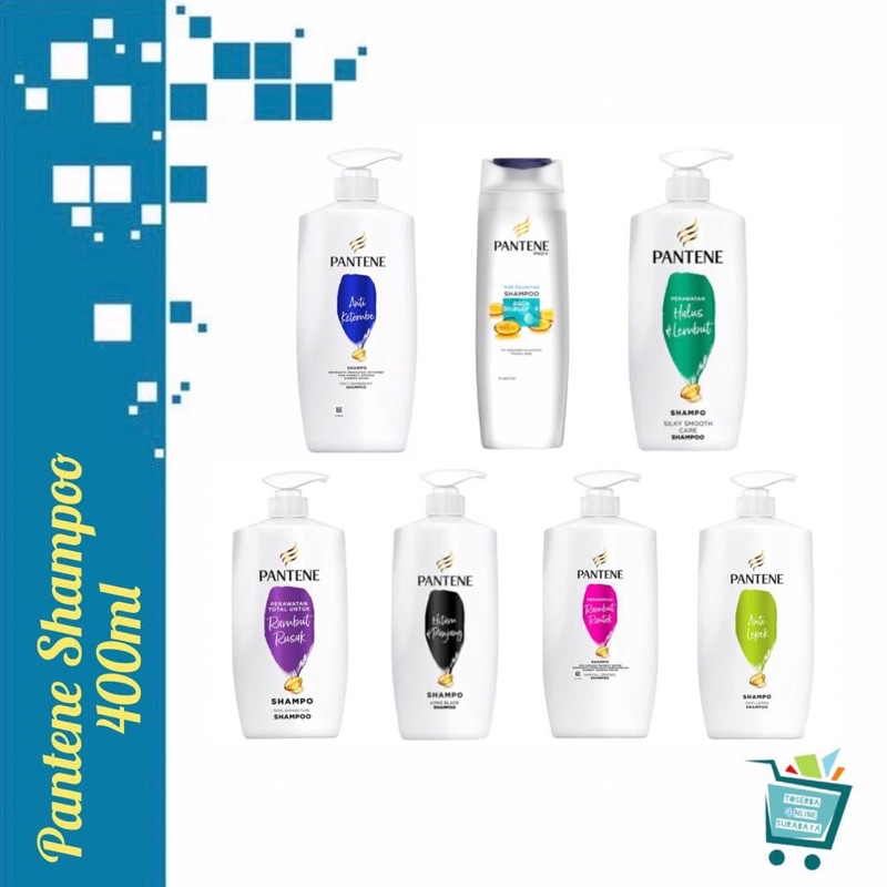 Pantene Shampoo 400ml / 480ml / Pantene Shampoo Anti Hair Fall / Anti Dandruff / Rambut Rusak / Halu