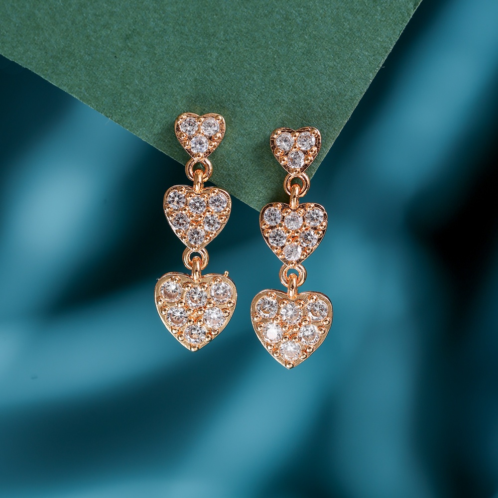 ✨✅COD Anting Titanium Wanita Lapis Emas Mewah Berlian Giwang Anting2 Set Korea Earrings Premium D295-300