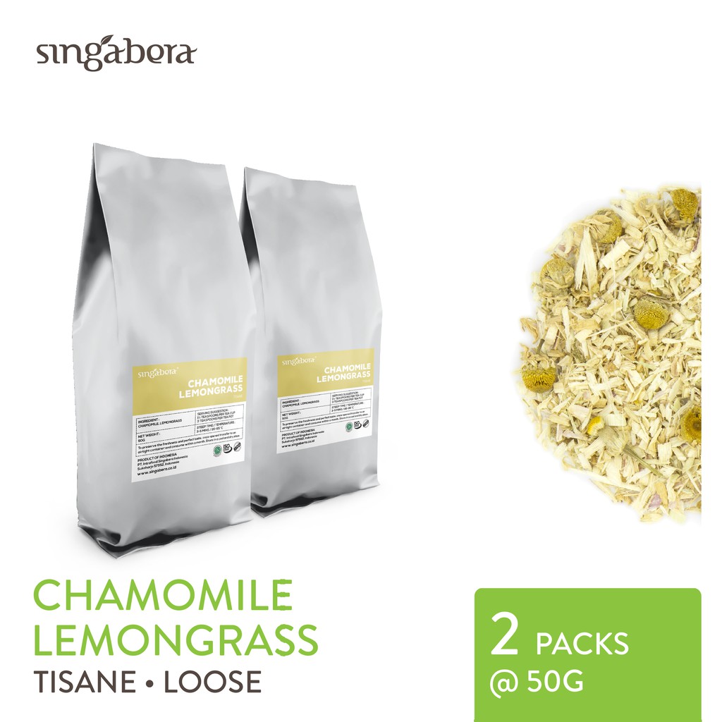 Singabera Chamomile Lemongrass - Herbal -2 Pouch @ 50g