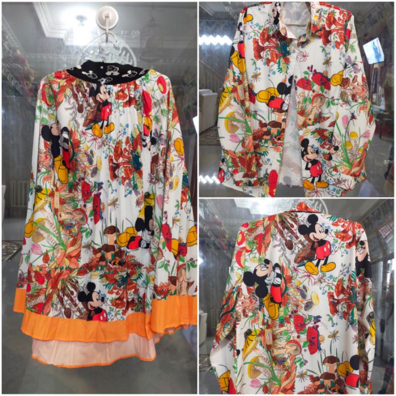 Set Rok & Kemeja / Setelan Wanita Kekinian Premium Import Brand Gucci