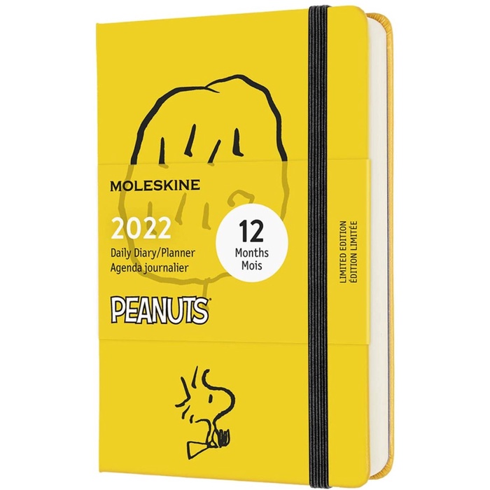 

[RESTOCK] Moleskine Agenda Planner 2022 Pocket Size 12 Months Peanuts / Snoopy - Weekly
