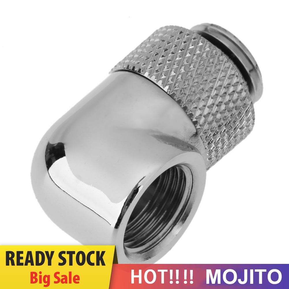 MOJITO 1pc G1/4 Thread 90 Degree Rotary Tube Adapter for PC Water Cooling System