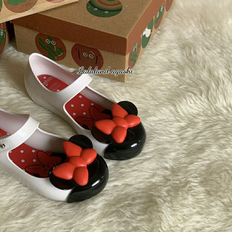 Sepatu anak minimel minnie mouse putih/sepatu anak disney/sepatu minnie mouse/sepatu jelly anak