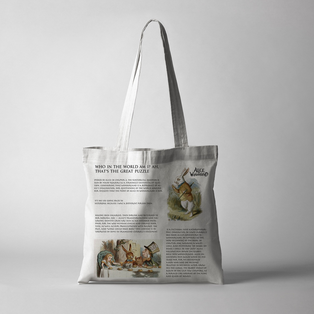 TOTE BAG KANVAS PREMIUM / ALICE IN WONDERLAND