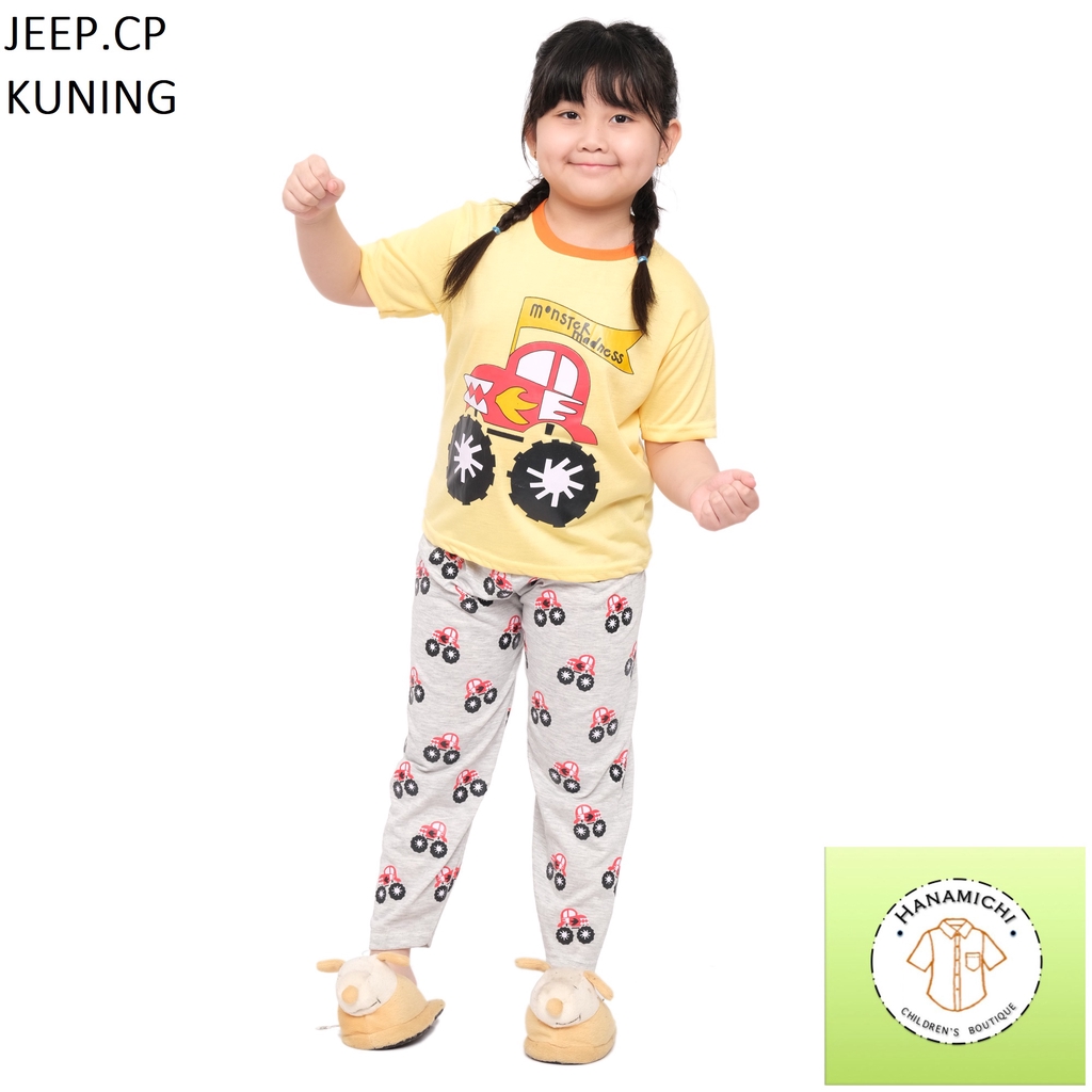 Hanamichi JEEP.CP Baju Tidur Anak Lengan Pendek