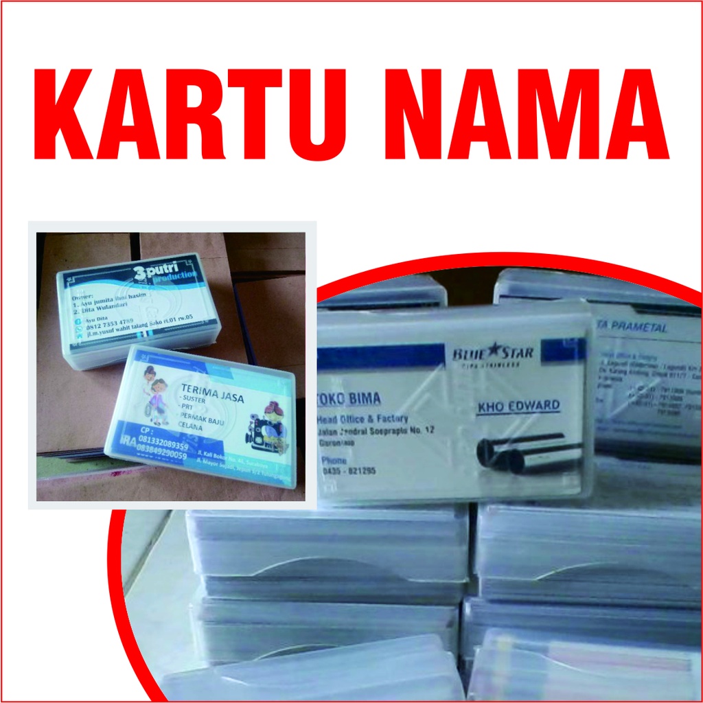 

CETAK KARTU NAMA FREE DESIGN FREE BOX ( 1 MUKA / 2 MUKA ) ISI 100PCS PER BOX