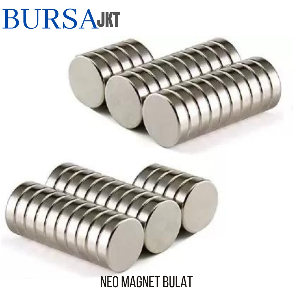 STRONG MAGNET NEODYMIUM NdFeB N50 BULAT KOIN SUPER KUAT