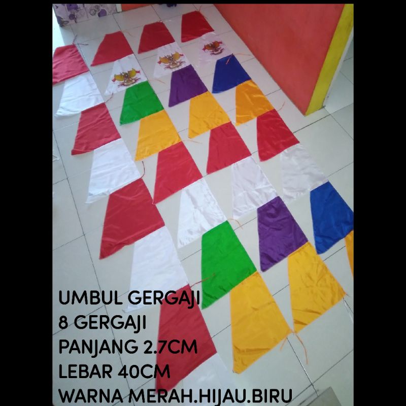 BENDERA UMBUL UMBUL GERGAJI 8 MATA