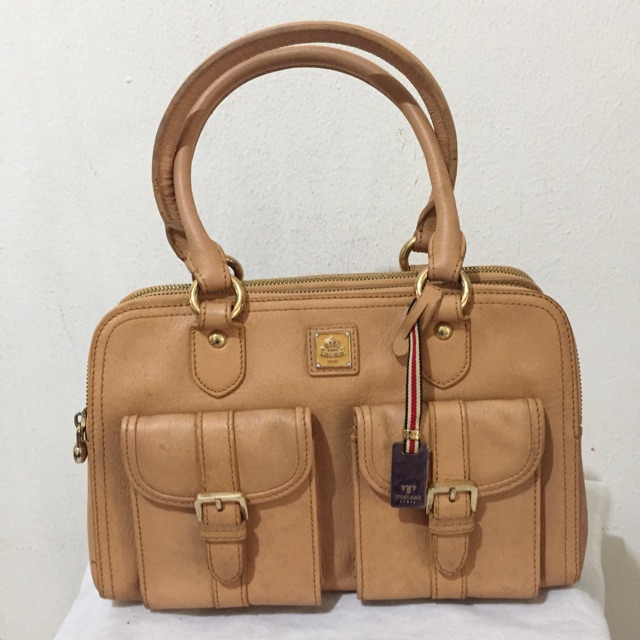 Preloved TOSCANO Italy Authentic Brown Leather Hand Bag