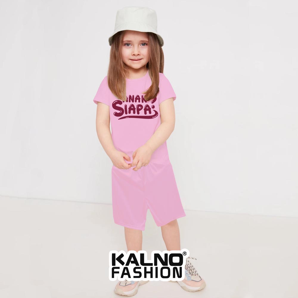 Baju + Celana Pendek bisa untuk laki laki dan perempuan Bahan kain adalah katun PE (polyester), yang lembut dan nyaman dipakai anak.
