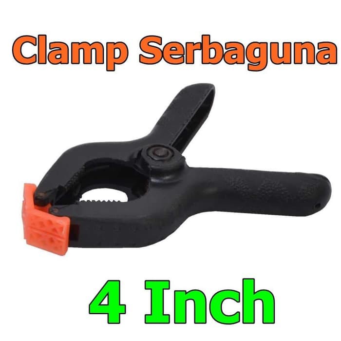 Klem Kayu 4 inci Inch Serbaguna Clamp Besi Kaca Kertas Triplek Catok Capit