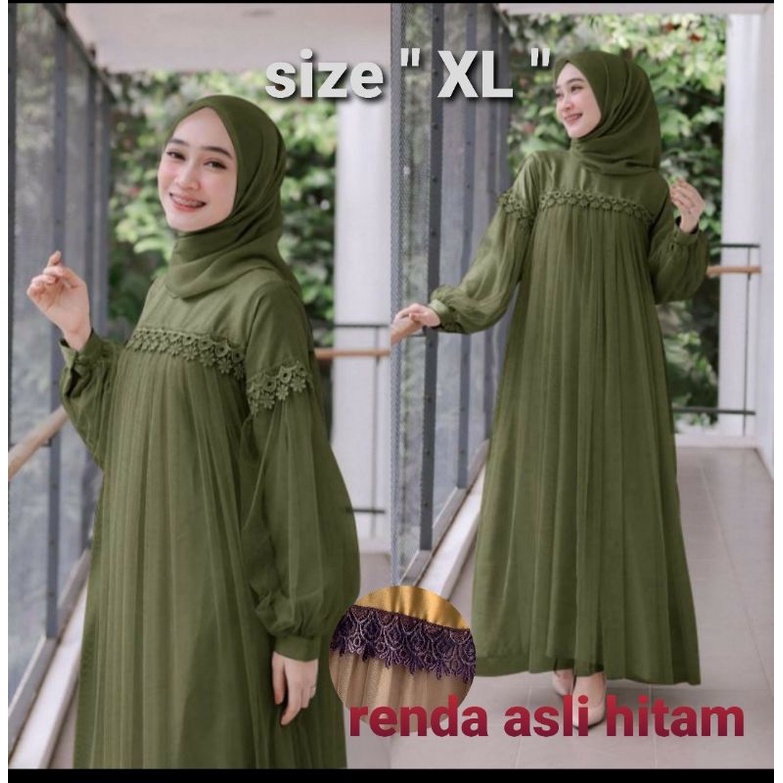 (Ready 10 Warna) JC/ZR nuraini maxi / gamis wanita kekinian / Maxi wanita Muslimah Terbaru