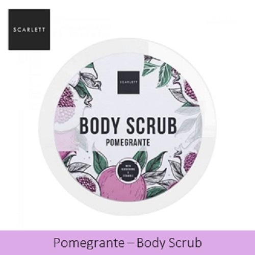 Scarlett Brightening Body Scrub Pomegrante