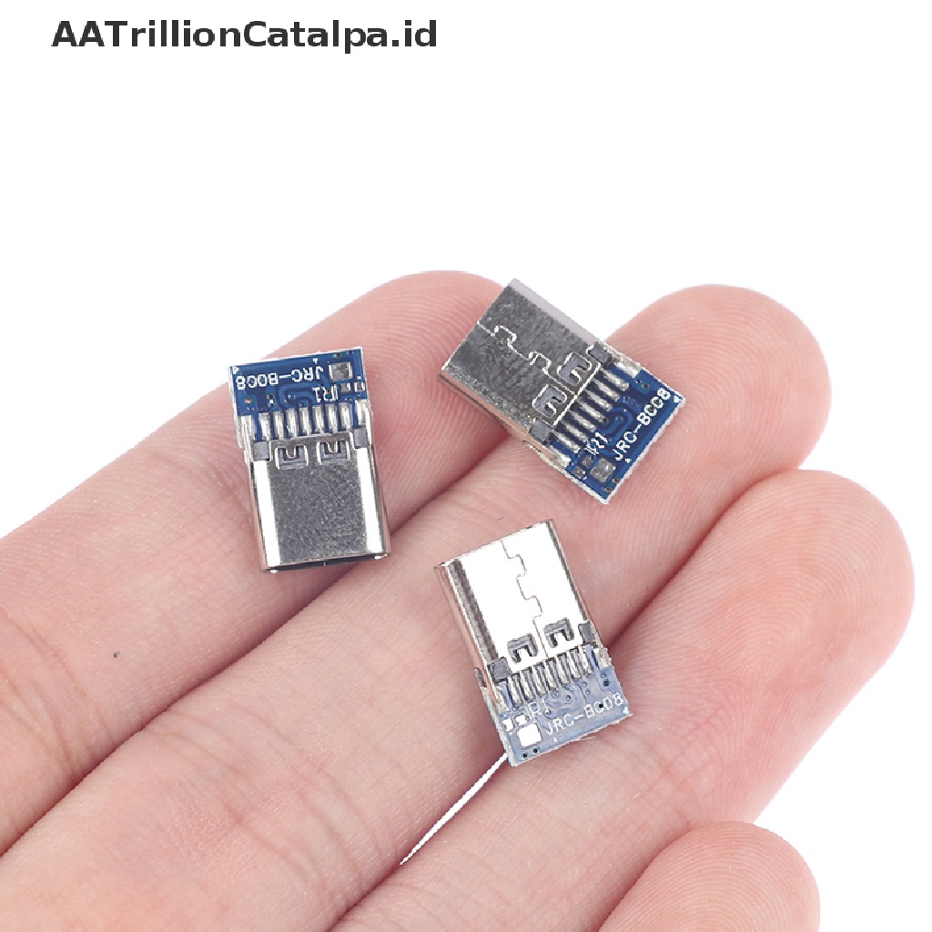 Aatrillioncatalpa 10pcs Konektor USB 3.1 Tipe C 14 Pin Female