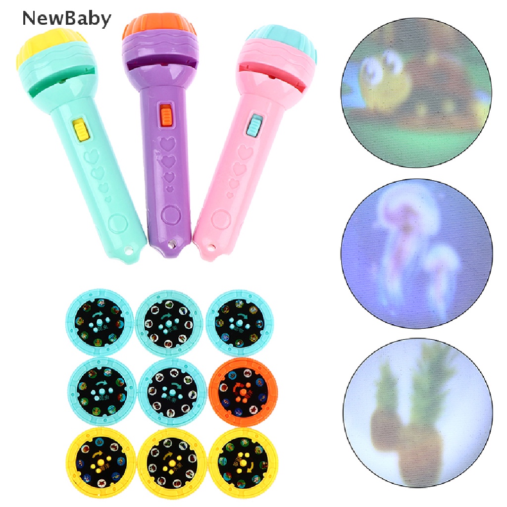 Mainan Buku Cerita Tidur Dengan Senter Proyektor Untuk Edukasi Dini Bayi