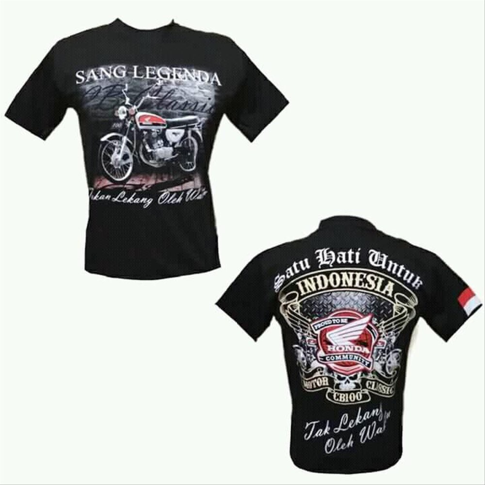 Kaos cb classic Kaos bikers cb100 kaos motor sang legenda Grosir Baju Bikers Distro Baju Murah BONUS