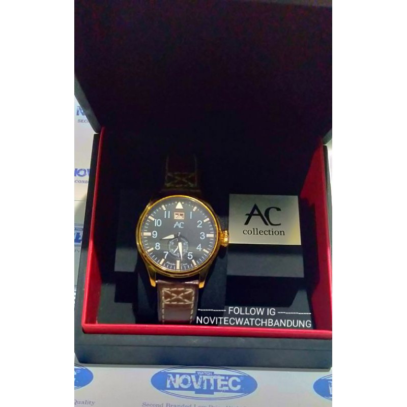 Alexandre Christie Collection AC 6203MS Preloved homage jam tangan IWC Big Pilot second